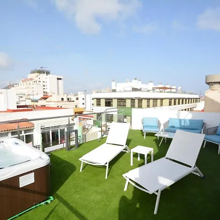 Lujoso Atico Gran Terraza Solarium Privado Jacuzzi Sauna * Las Palmas
